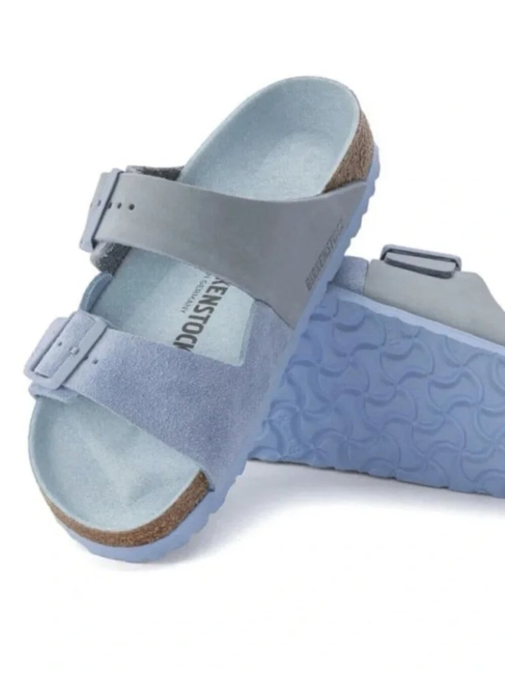 NEW Birkenstock Arizona Split Dusty BLue Sandals  40 Womens 9 to 9.5